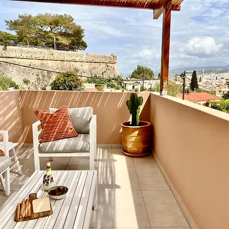 House With 60 Sqm Rooftop Terrace By The Fortezza * Rethimnon